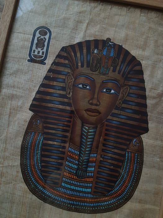 Tablou vechi cu egiptean/faraon papirus