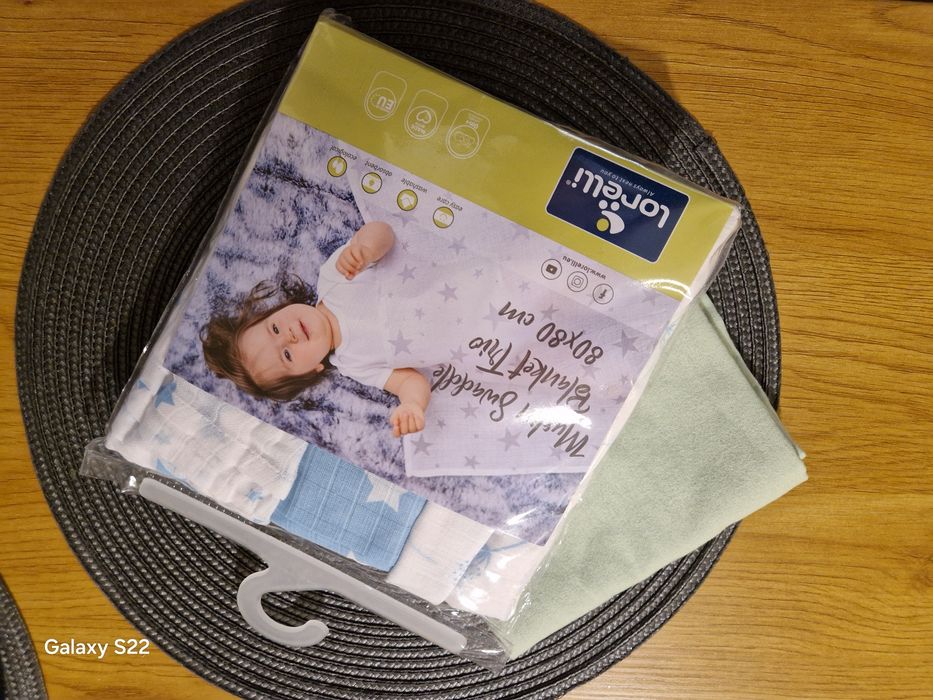 Lorelli Памучна пелена 80/80 см трио Aquatic Mix