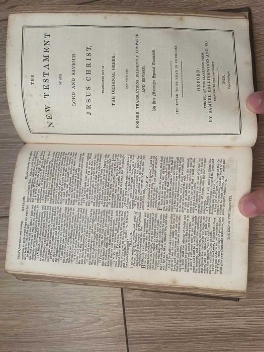 Biblia / Biblie veche, 1829 , in limba engleza, 19X12X5 cm