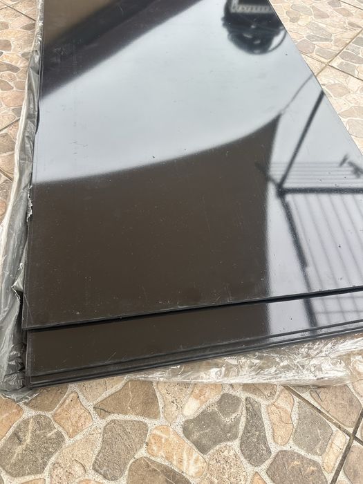 Placi ABS termoformabil negru lucios 1000x500x6mm - 5 buc, NEFOLOSITE