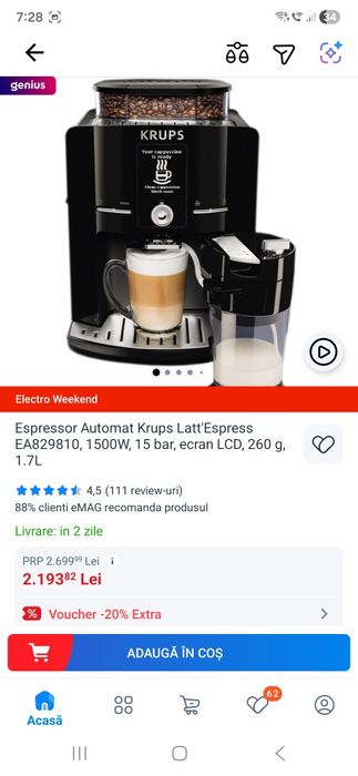 Espressor Automat Krups Latt'Espress EA829810