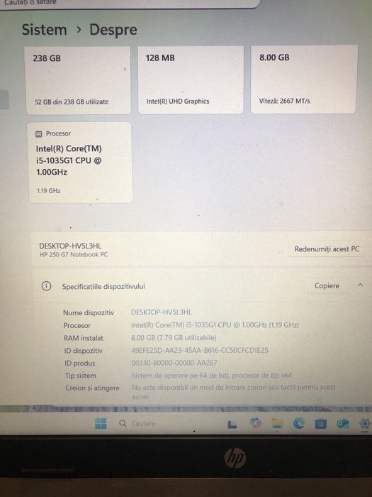 Hp i5 Nou ( folosit 5 ore)