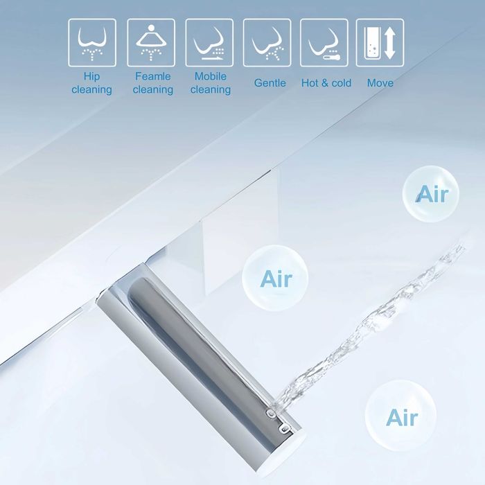 Мултифункционална смарт тоалетна F03 с биде, подгрев, сушене, масаж