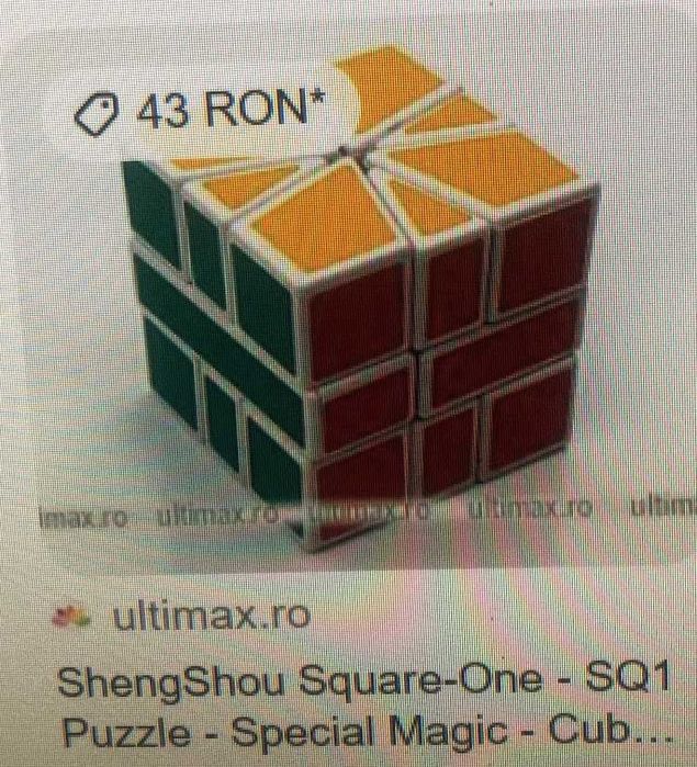 2 Jucarii - Cub Rubik multicolor si Cub Magic Sheng Shou Square