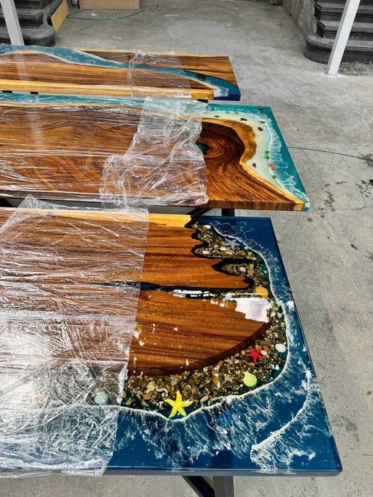 Epoksid smola stol. Епоксидная стол ручная работа