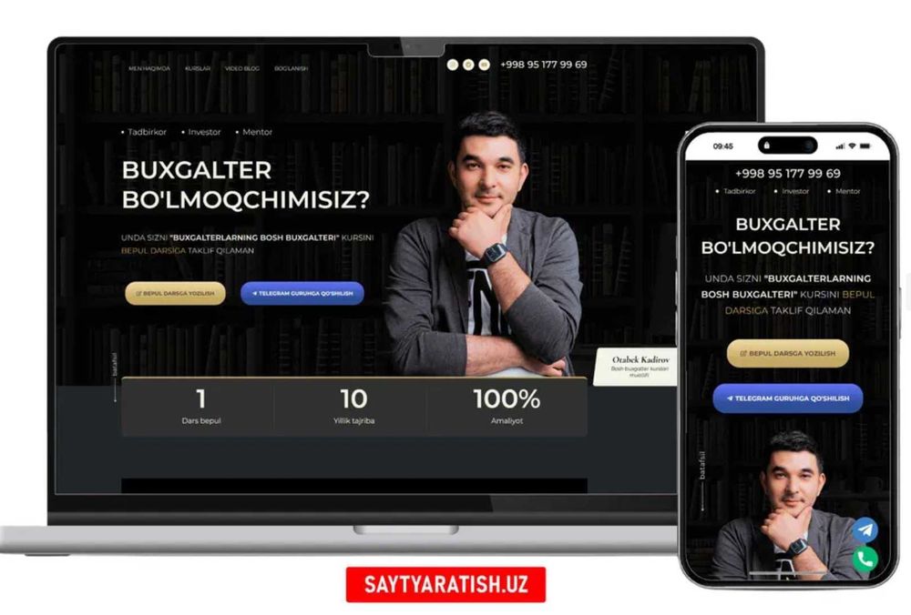 Сайт, Telegram бот ва CRM яратиш | Арзон профессионал IT хизматлар.