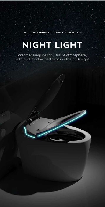 Смарт тоалетна тип "яйце" с биде, подгрев, сушене, масаж