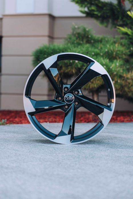 Jante Roti Audi R20 5x112 Black A4 A5 A6 A7 A8 Q3 Q5 Q7 Q8 SQ7 SQ8 RSQ8 E-Tron Aliaj Nou
