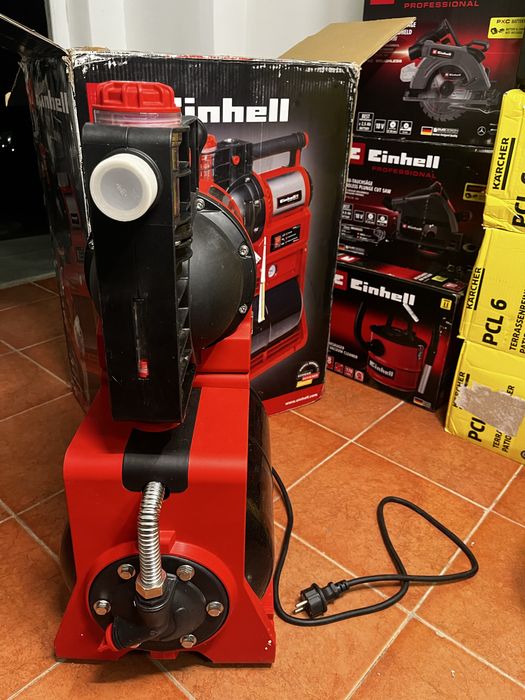Hidrofor Einhell GE-WW 1145 ECO, 1100 W, debit maxim 4500 l/h, inaltime maxima 48 m, aspiratie maxim 8 m, presiune activare max. 1.5 bar, rezervor 20
