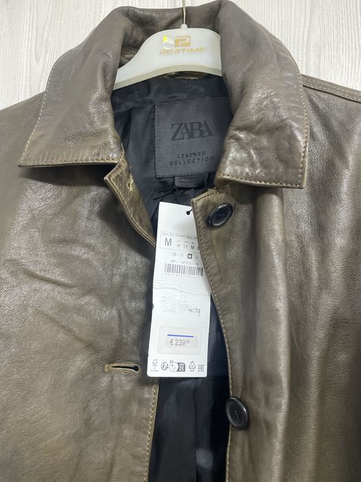 Geaca piele naturala Zara