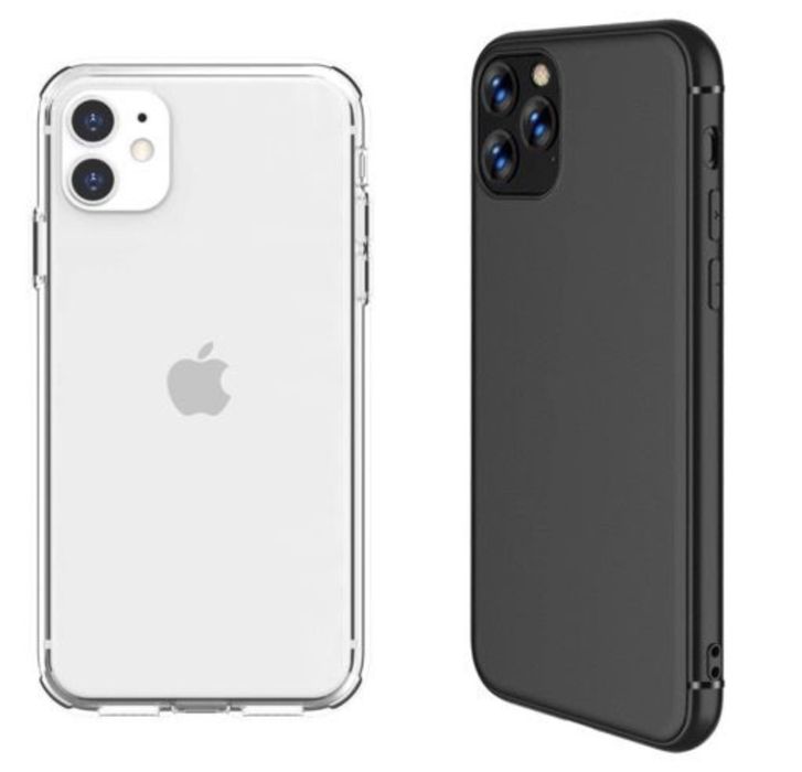 Husa Safe Case Silicon Slim 0,2mm Clara Neagra Iphone 11 12 13 PRO MAX