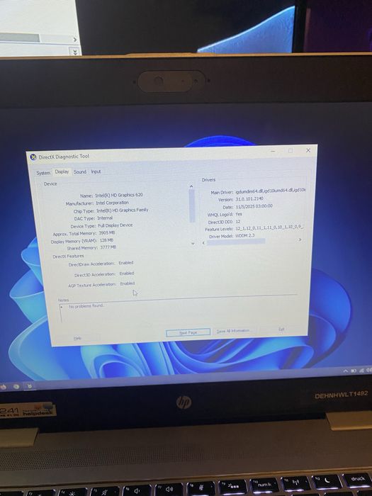 Laptop hp i5 ssd 256