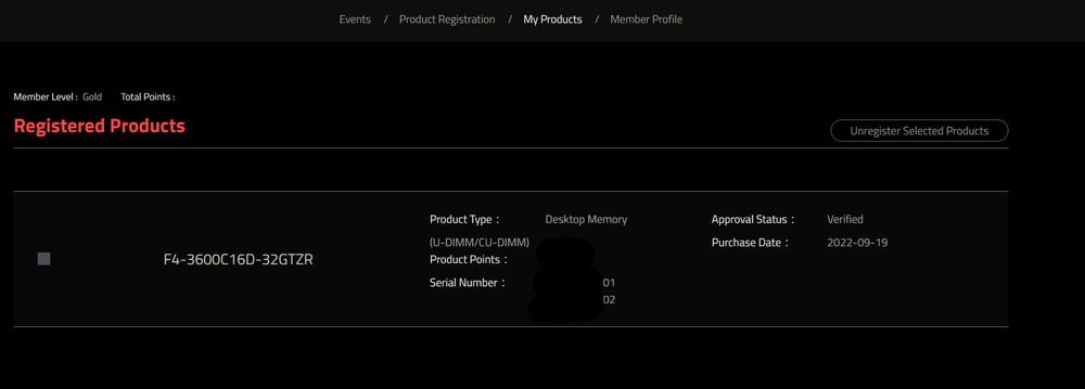 32GB DDR4 3600MT/s C16, G.Skill, B-Die.