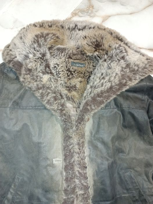 Кожен кожух унисекс с висока яка L - 18 лв