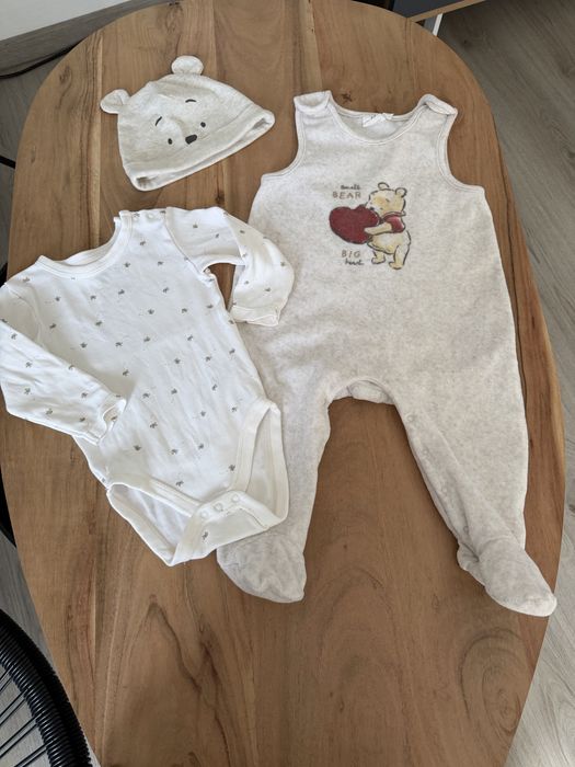 Set bebelusi - salopeta + body + caciula