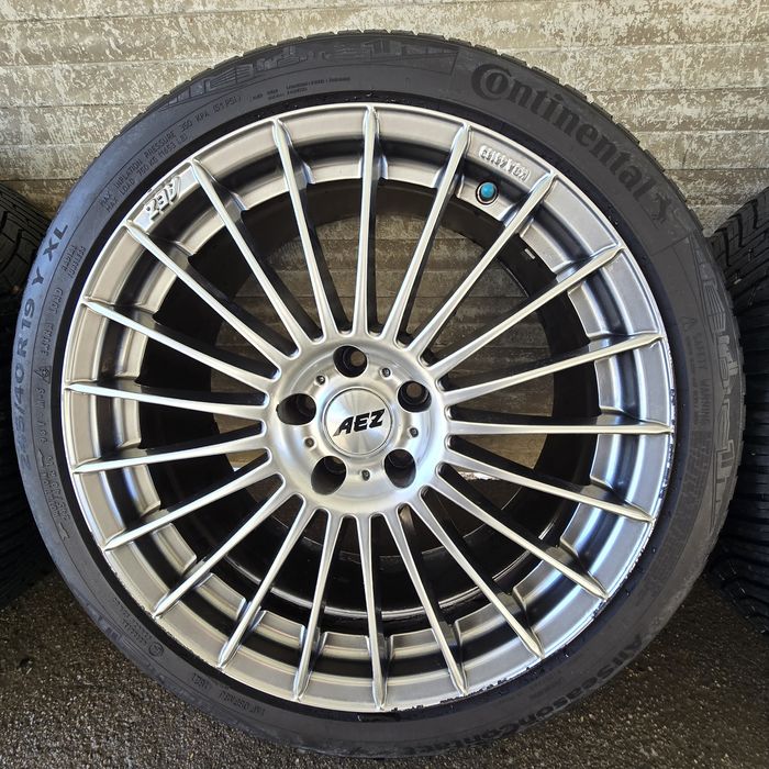 Set 4 jante AEZ 19” cu anvelope Continental 245/40R19