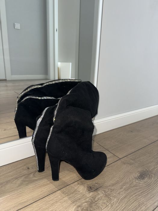 Сапоги женские кожа