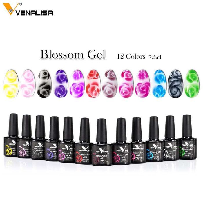 Venalisa Blossom Gel Uv&Led гел лак "Мокро в Мокро"