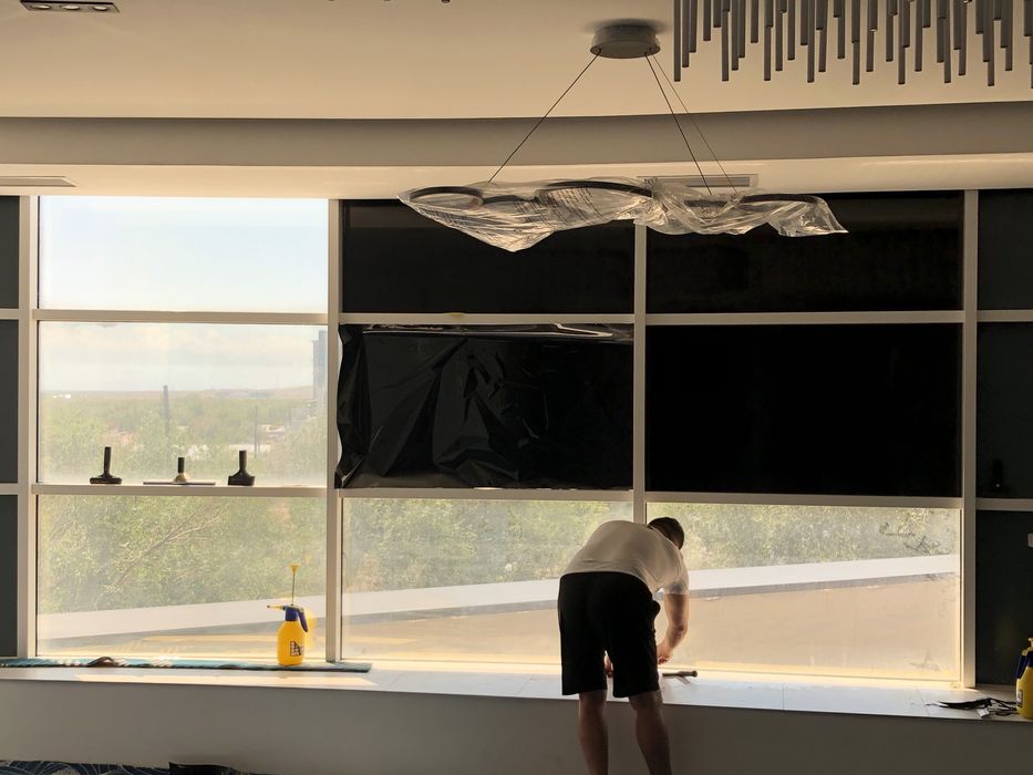 Тонировка окон,витражей