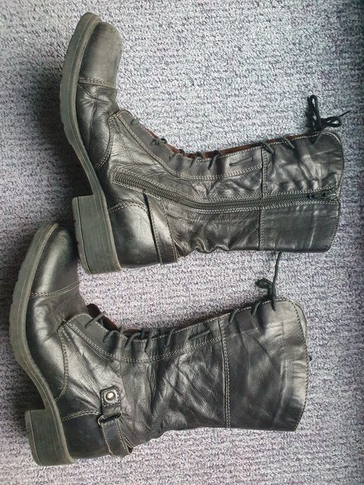 Pereche cizme din piele ptr copii masura 34, stare f buna