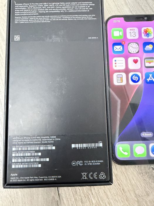 iPhone 12 Pro Max, Graphite, 128Gb, 76%