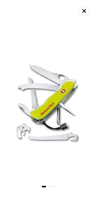 Briceag multifunctional Victorinox rescue tool MW, nou, sigilat, cu teaca inclusa.