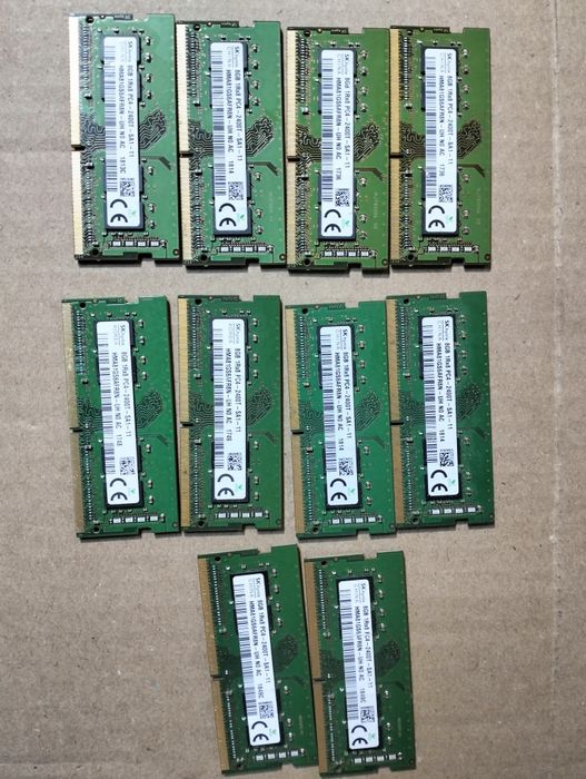 Memorii laptop sodimm DDR4 de 8 Gb