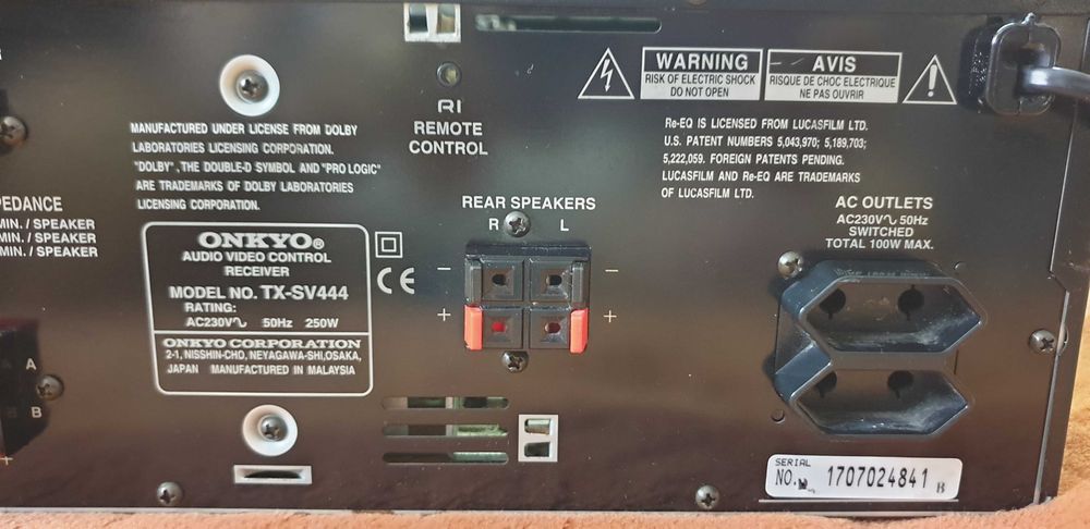 Onkyo Tx-sv444 Avr amplituner 2X100W