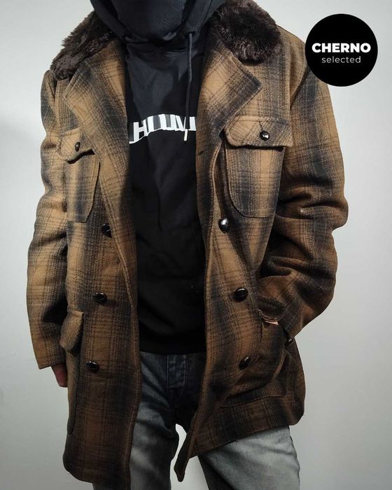 SCHOTT NYC палто с яка от изкуствен косъм – XXXL – отлично състояние