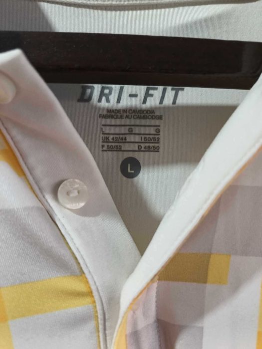 Tricou tenis Nike Dri Fit Rafael Nadal Miami Tennis Polo Shirt Size L