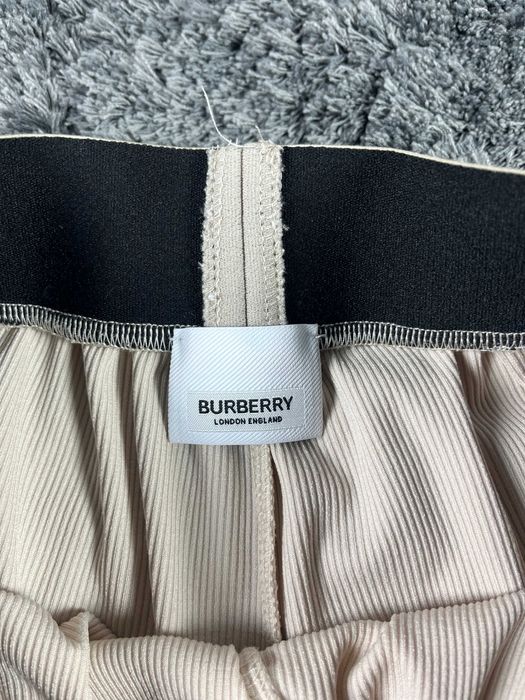 Burberry Elasticated Logo Wide-Leg Pants Дамско Долнище