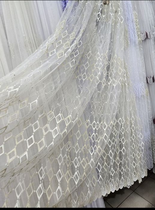 Пердета тюл с бродерия