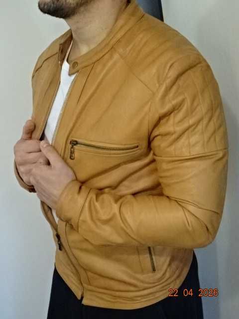 мъжко яке от естествена кожа