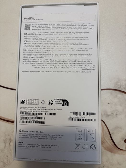 Vand urgent iphone 16 plus 256 gb 94% baterie