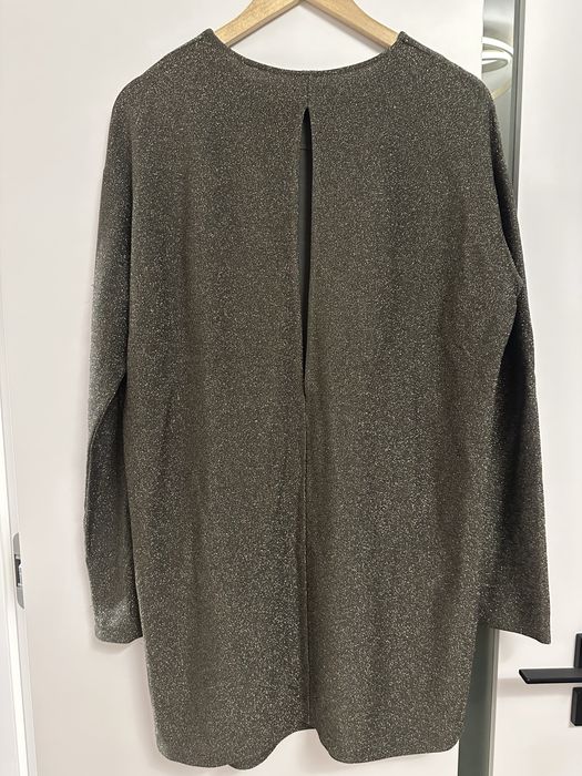 Rochie femei Zara M eleganta verde cu sclipici Revelion