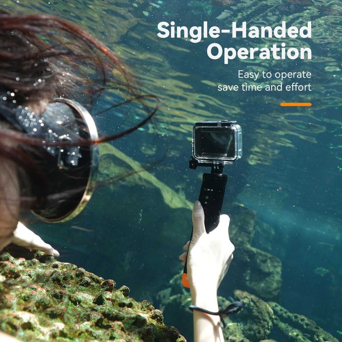 Maner plutitor suport filmare cu telecomanda bluetooth pentru camere de actiune GoPro 8 9 10 11 12 13