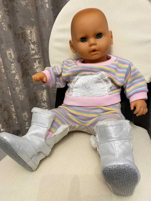 Дамские белые сапожки