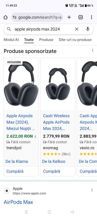 apple airpods max 2024 originale    / sigilate