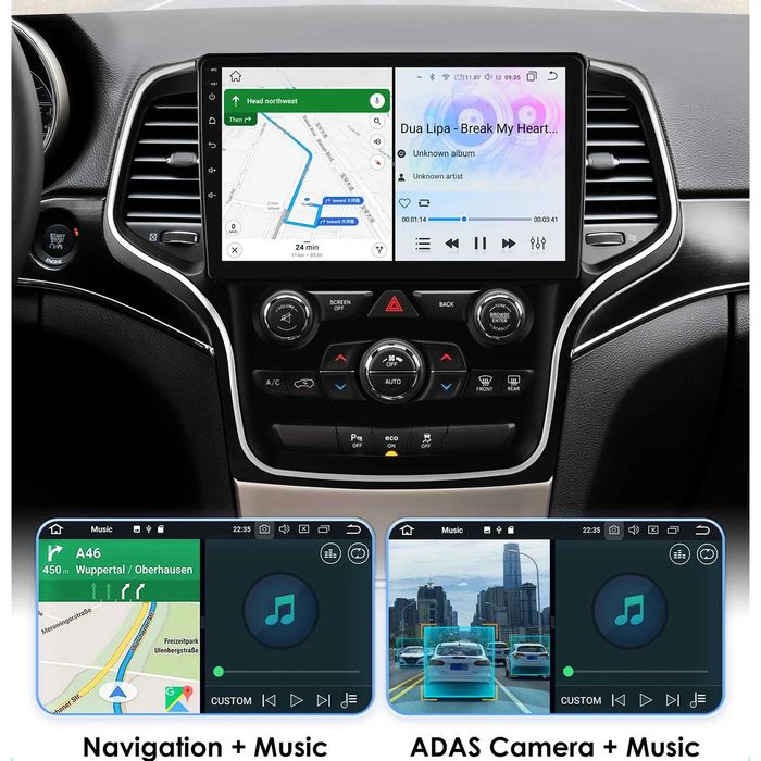 Jeep Grand Cherokee 2014-2022 Мултимедия Навигация Android