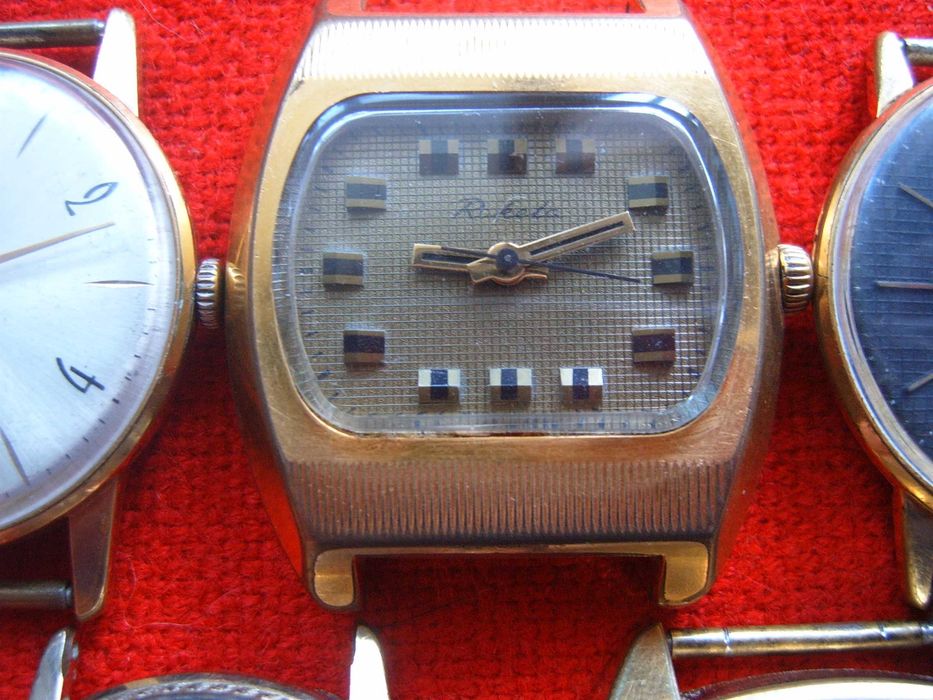 Raketa Ракета мъжки ръчни позлатени часовници СССР