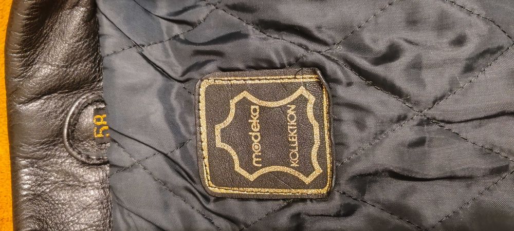 Geacă moto Modeka din piele naturală groasă, mărimea 50R (L), biker