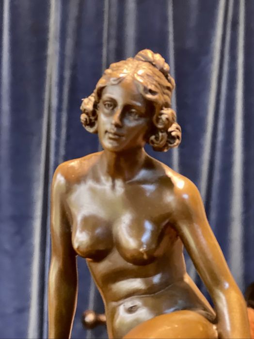 Statuetă Bronz Nud *** vintage / antic / vechi / retro ***