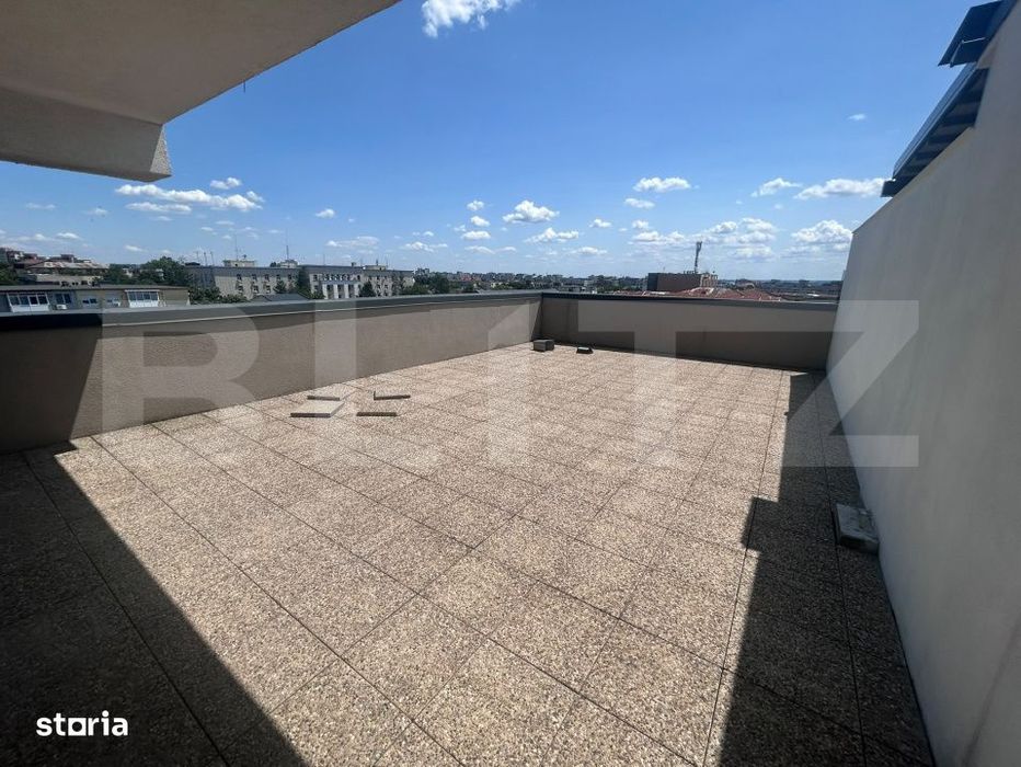 Apartament 2 camere, 63 mp, bloc nou, terasa 40 mp, cartier George Ene