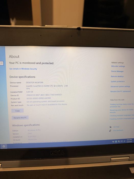 Laptop Dell Latitude E6430 i5/6Gb Ram/Ssd 240/Video Nvidia+Intel/Bat