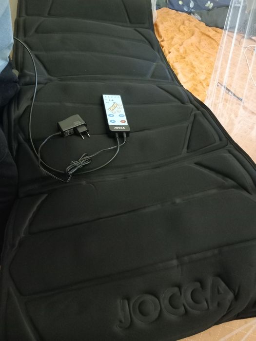 Saltea de masaj electrică JOCCA 6163 noua, cu incalzire și telecomandă