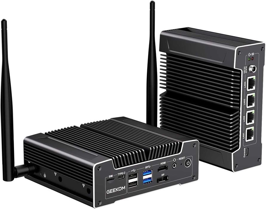 Промышленный МиниПк GEEKOM iX12 N95 8/256G VMware Proxmox VPN Firewall
