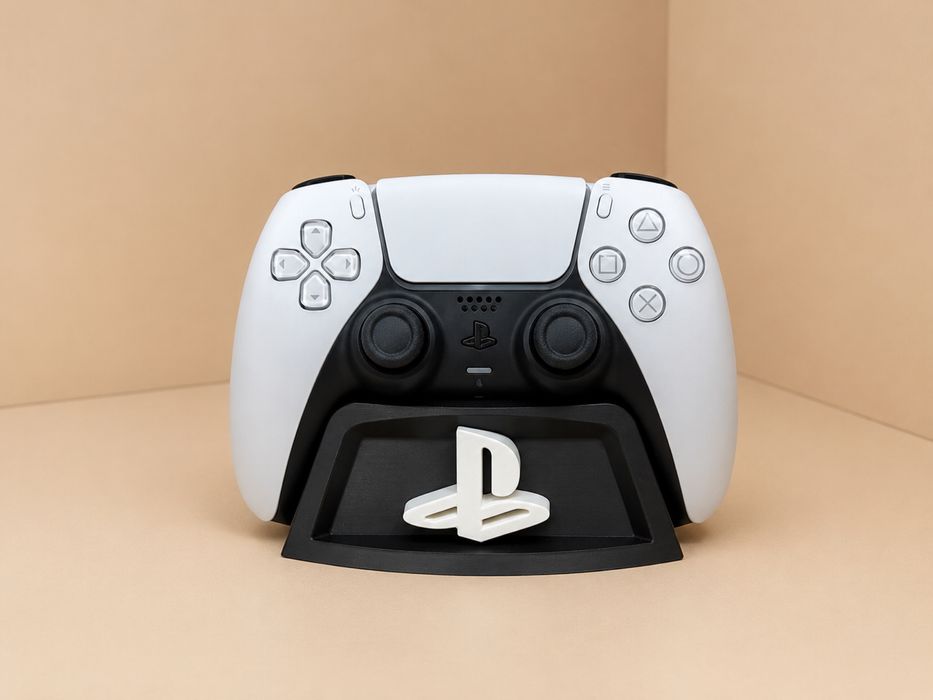 Suport manetă PS5 cu logo PlayStation, printat 3D