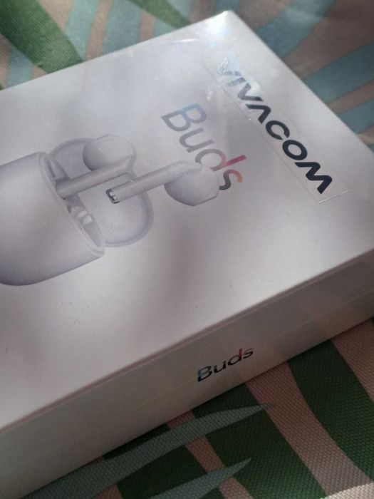 Vivacom Buds безжични bluetooth слушалки, НОВИ неразопаковани,бял цвят