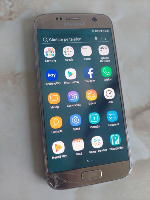[S7] Vând Samsung Galaxy S7 [spart] dar [perfect funcțional] //poze reale
