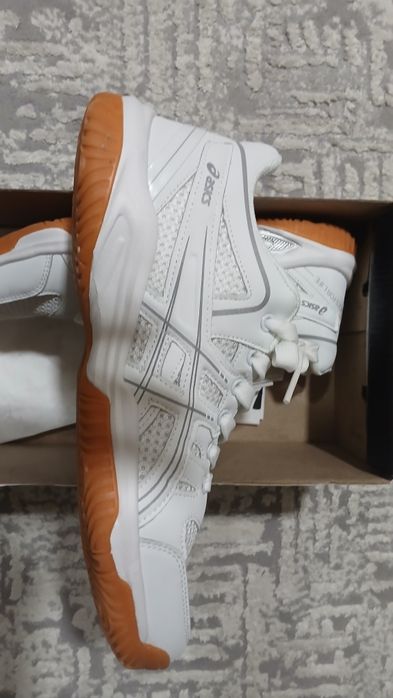Кроссовки Asics Gel-Rocket 10 (Белые, дышащие)